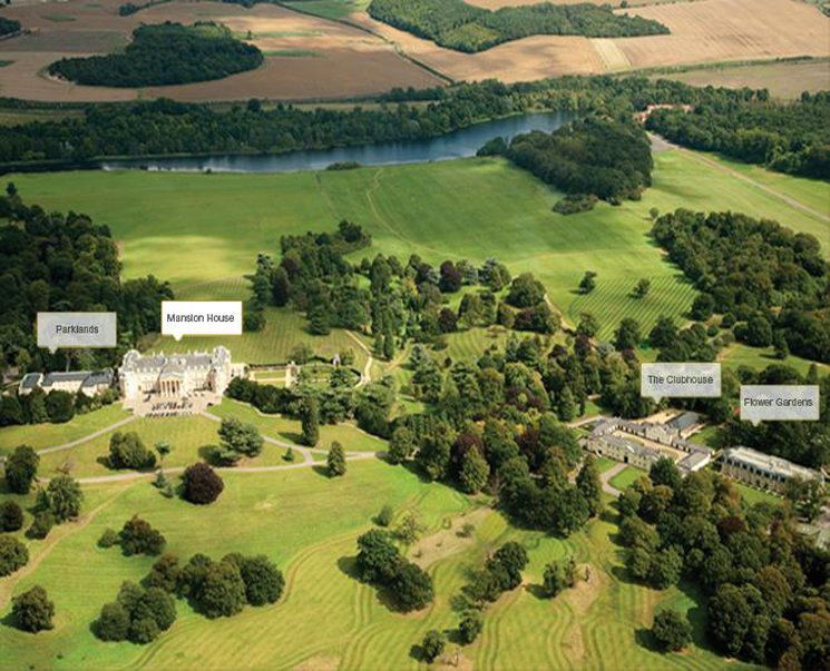 Luton Hoo Hotel, Golf And Spa Dış mekan fotoğraf Aerial view of the estate